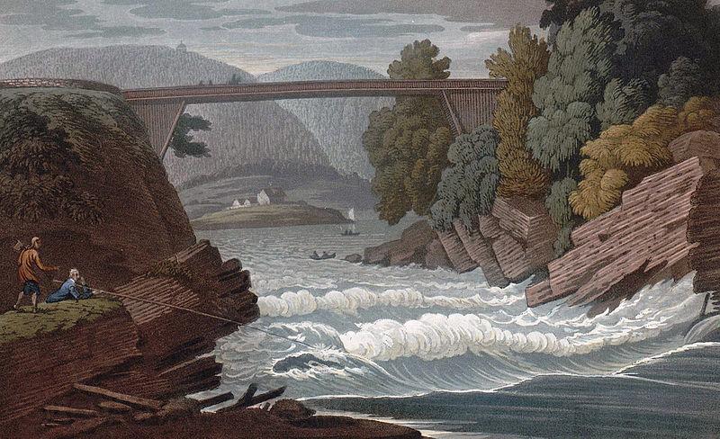 John William Edy Romantic Bridge, near Skeen Spain oil painting art
